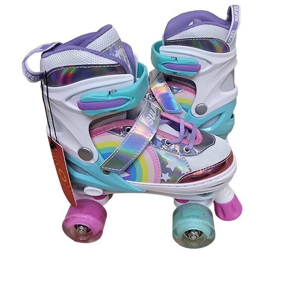 Sulifeel Rainbow Unicorn Roller Skates Medium New - Picture 2 of 14